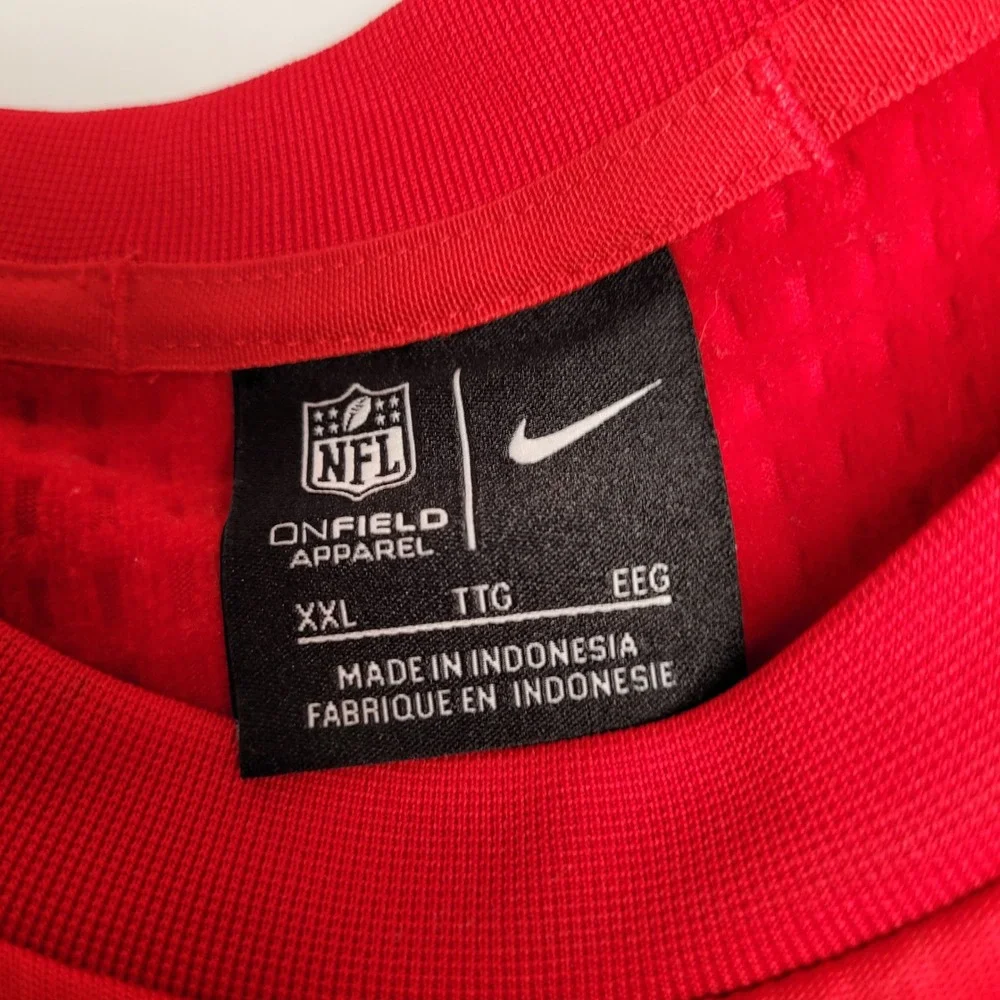 Nike‎ NFL Kansas City Chiefs Mens XXL Red Excellent Onfield Waffle Knit  908892